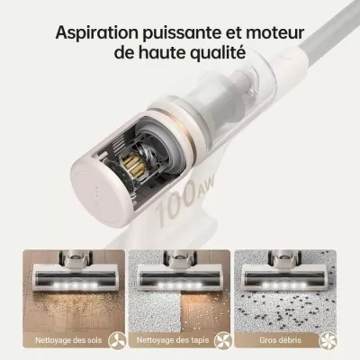 Dreame U10 - Aspirateur Balai sans fil - 100 AW aspiration - 40 min au