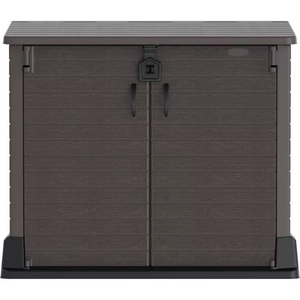 Armoire de rangement Duramax StoreAway pour 2 poubelles - 850L - Marron