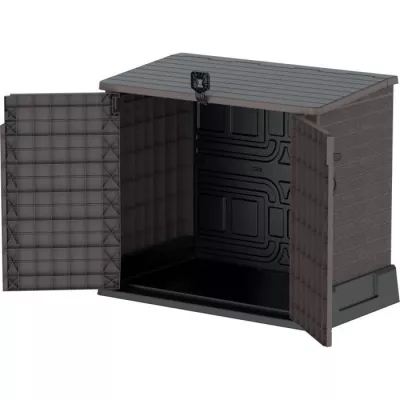 Armoire de rangement Duramax StoreAway pour 2 poubelles - 850L - Marro