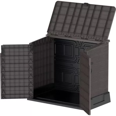 Armoire de rangement Duramax StoreAway pour 2 poubelles - 850L - Marro