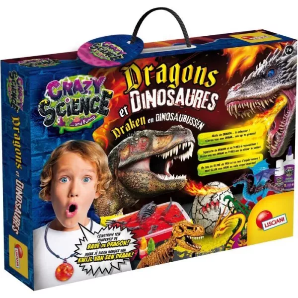 Crazy Science - creative hobbies - Dragons and Dinosaurs to build - LISCIANI