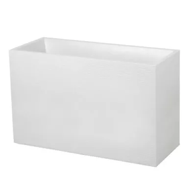 EDA Jardiniere Graphit 99,5x39,5x60cm - Contenance 116L - Blanc cérus