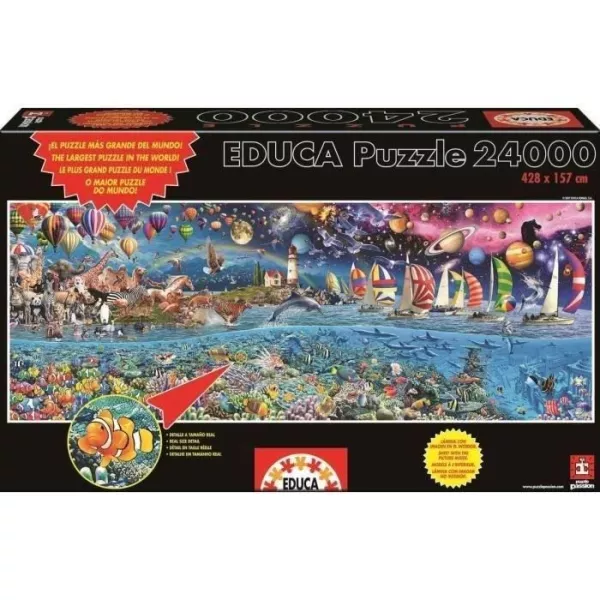 Puzzle La Vie 24000 Pieces - EDUCA - Tableaux et peintures - Multicolore - Adulte