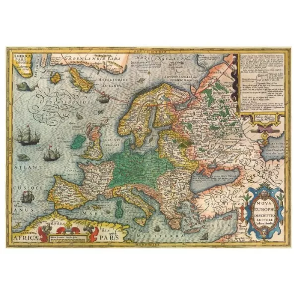 Puzzle Carte d'Europe - 1000 pieces - Marque Educa - Theme Voyage et cartes