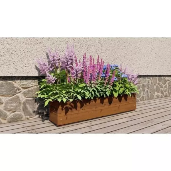 Flower gardens EKJU - 95x18xh20 cm - Treated in brown autoclave