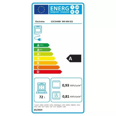 Four électrique encastrable 25% vapeur -Chaleur tournante pulsée ELE