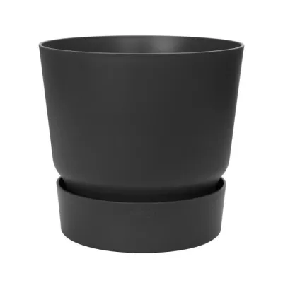 ELHO Pot de fleurs rond Greenville 25 - Extérieur - Ø 24,48 x H 23,3