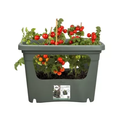 ELHO - Pot de fleurs - Green Basics Stack & Grow Large - Leaf Green -