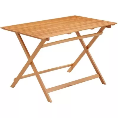 Ensemble repas de jardin en bois d'eucalyptus FSC - 4 personnes