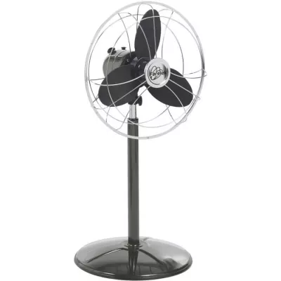 SAGUARO- Ventilateur sur pied Ø40cm 40W rétro indus anthracite et ch