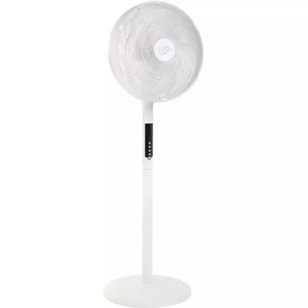 AIR-LIGHT RING - Standing Fan & White Air Brassor Ø40cm 70W with LED lighting crown