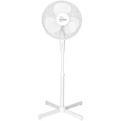 Ventilateur sur pied TENESSEE - FARELEK - Ø40cm 50W - Blanc - Oscilla