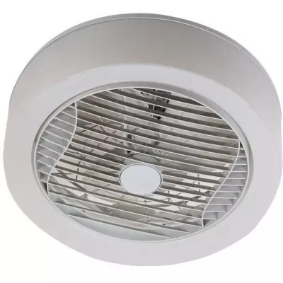 AIR-LIGHT CROWN - Ventilateur de plafond blanc Ø40cm 95W avec couronn