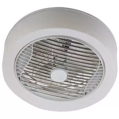 AIR-LIGHT CROWN - Ventilateur de plafond blanc Ø40cm 95W avec couronn