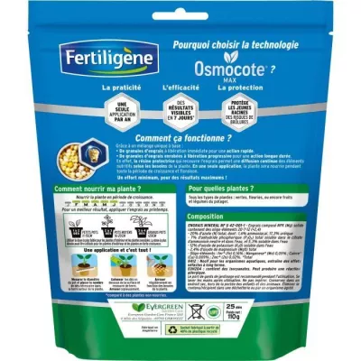 FERTILIGeNE - Dés d'engrais longue durée Osmocote max Plantes vertes