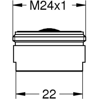 Mousseur - GROHE - Chromé 13952000 - Aérateur classe C - 30 l/min a