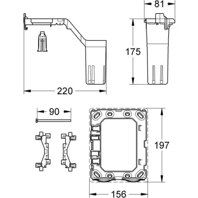 GROHE Bloc désodorisant pour réservoir WC encastré, 38967000