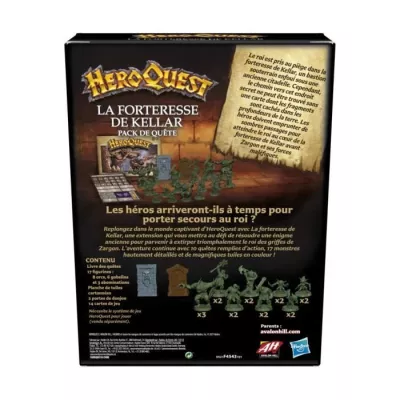 HeroQuest, extension La forteresse de Kellar, 2 a 5 joueurs, des 14 an