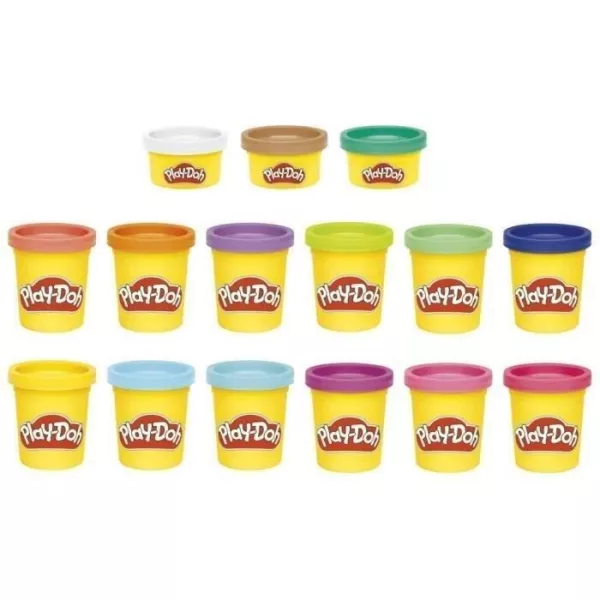 Play-Doh Set of 15 classic color pots of modeling paste, for children