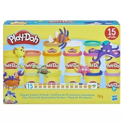 Play-Doh Set of 15 classic color pots of modelling paste, p