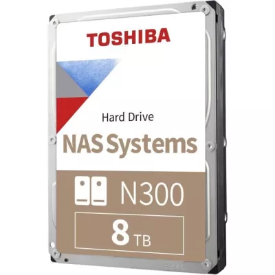 Disque Dur Interne - TOSHIBA - NAS N300 - 8To - 7200 tr/min - 3.5 Boit