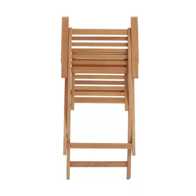 Lot de 4 fauteuils de jardin pliants en Acacia FSC - Bois massif - Mar