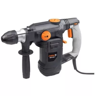 Perforateur MEISTER MPH1500-1 - Puissant 1500W - Béton noir, gris et orange