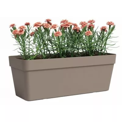 Jardinière Rectangulaire Taupe - Idéale pour Votre Jardin