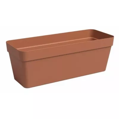 Jardinière Rectangulaire en Plastique Terre Cuite - 49,9 x 20 x 18,1cm