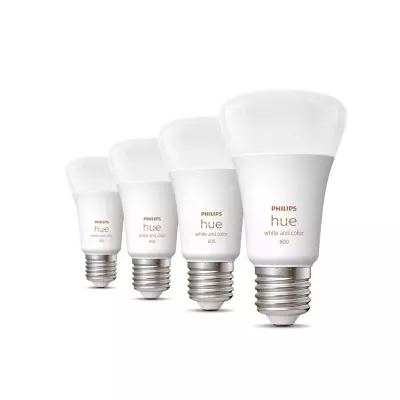 Philips Hue White and Color ambiance A60 - Ampoule connectée E27 - 800 (pack de 4)