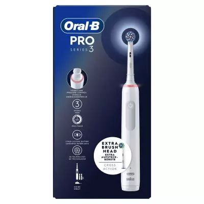 Oral-B PRO 3 3700 Adulte Brosse à dents rotative oscillante Blanc