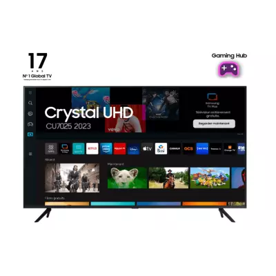 Samsung Series 7 TV Crystal UHD 65" 65CU7025 2023, 4K, Smart TV