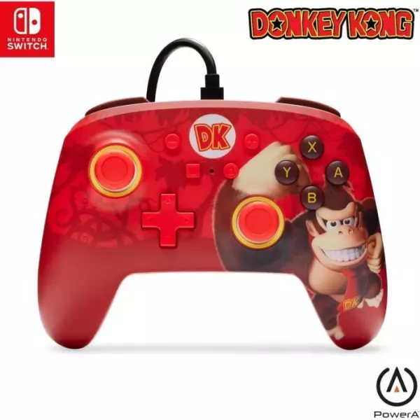 Manette Filaire - POWER A - Nintendo Switch - Donkey Kong Flex