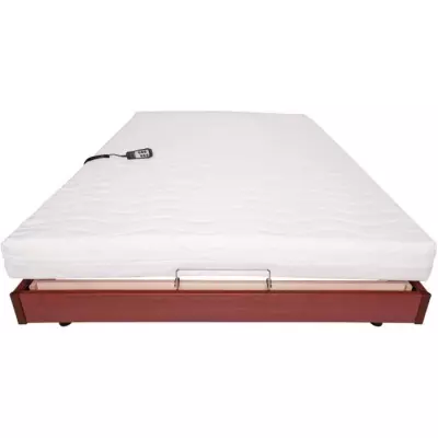 Ensemble relaxation matelas + sommier électrique 140x190 - Mousse - F