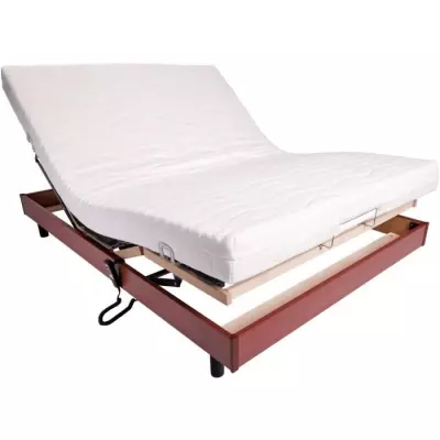 Ensemble relaxation matelas + sommier électrique 140x190 - Mousse - F