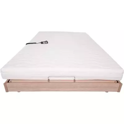 Ensemble relaxation matelas + sommier électrique 140x190cm - Mousse -