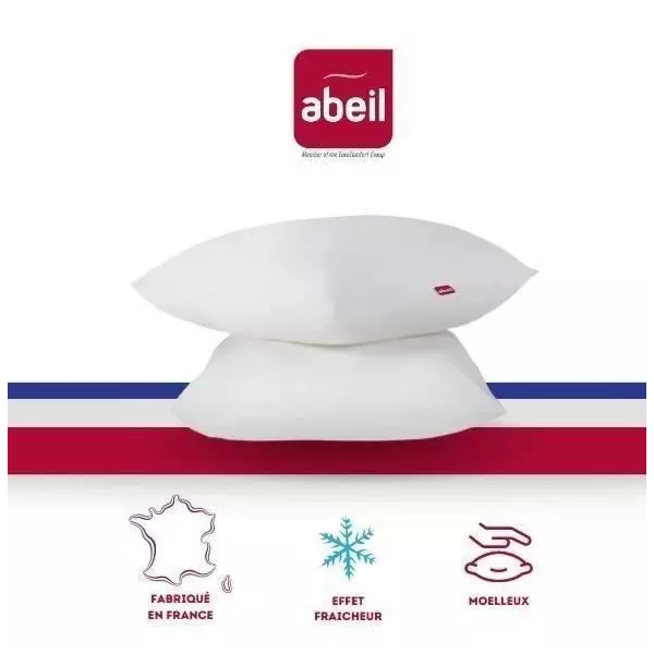 ABEIL Lot de 2 Oreillers Aerelle Cool Night - 60 x 60 cm - Blanc