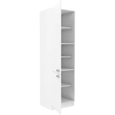 ATLAS Colonne de cuisine 2 portes - L 60 x P 58 x H 210 cm - Décor bl