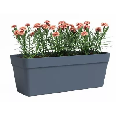 Jardiniere Rectangulaire Bleu Ardoise - Idéal pour Votre Jardin !