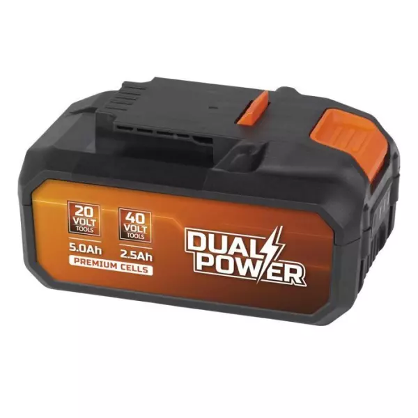 Batterie Dual Power POWDP9037 - pour Outils de Bricolage sans Fil de 20 V et 40 V - LED d'Indication de Puissance - Plateforme