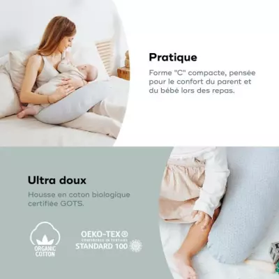 BABYMOOV B.LOVE Coussin de maternité et allaitement, certifié oeko-T