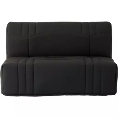 Banquette BZ DREAM - Tissu 100% Coton noir - Couchage 140x190 cm - 2 p