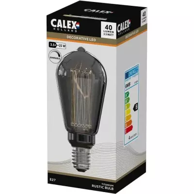 Ampoule LED E27 - CALEX - GLASSFIBER RUSTIC ST64 - 3,5 W - 40 lm - 200