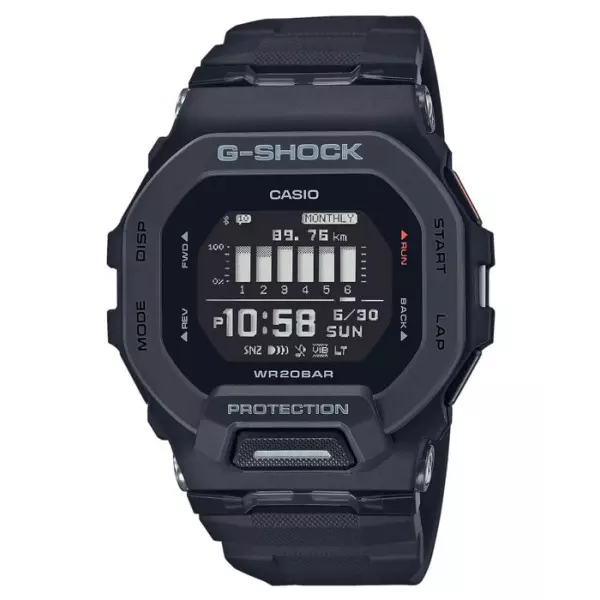 CASIO G-Shock GBD-200-1ER Montre - Résistante aux chocs - Multifonctions - Noir