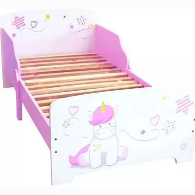 Fun House Licorne lit 140x70 cm avec lattes pour enfant