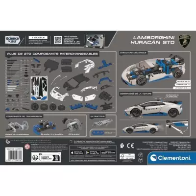 CLEMENTONI - Lamborghini Huracan STO a construire - Roues orientables