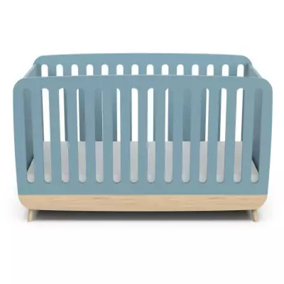 Ens. lit bébé 70 x 140 Kit évolutif, commode 2 tiroirs, 3 niches et