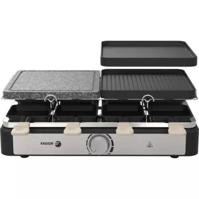 Raclette / Grill - FAGOR - FGRG8 - 8 personnes - Pierre de Cuisson - 1