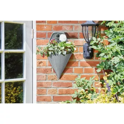 Fixation Murale Faux rotin Ardoise 35cm - Décoration Jardin