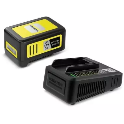 Batterie KARCHER Power 18V/5Ah avec chargeur secteur - Ecran LCD et gr